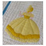 Handmade Oversized Queen Size Sunbonnet Sue Quilt -Double Sided
