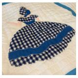 Handmade Oversized Queen Size Sunbonnet Sue Quilt -Double Sided