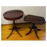 Duncan Phyfe Mahogany Round Table and Maddox Mahogany Accent Table