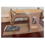 Vintage Kenmore Stylist 86 Model 605 Sewing Table with Accessories