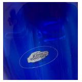 Blenko Hand Blown Cobalt Glass Pitcher