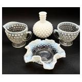 Opalescent Hobnail Art Glass Collection