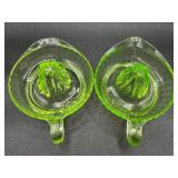 Uranium Glass Collection - Citrus Juicers and Mixing Bowl