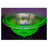 Uranium Glass Collection - Citrus Juicers and Mixing Bowl