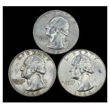 14 Washington Quarters 1953- 1964 - 90% Silver