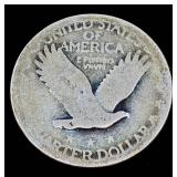 Standing Liberty Quarter and 5 Mercury Dimes (90% Silver)