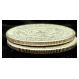 Two 1964 Kennedy Half Dollars - 90% Silver