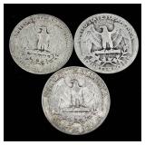 12 Washington Quarters 1937-1952 - 90% Silver
