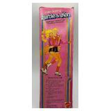 1967 Miss America Barbie and 1980 Rolller Skating Barbie with Walk Lively Barbie Doll Stand