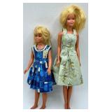 Collection of 2 Malibu Barbies 1966, 1967 and 1 Ken Doll 1968 with Clothing