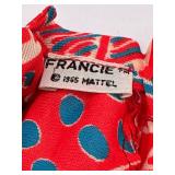 Three Vintage 1966 Francie Mattel Dolls