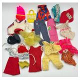 Four 1966 Barbie Dolls plus Doll Clothing and Accessories