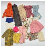 Four 1966 Barbie Dolls plus Doll Clothing and Accessories