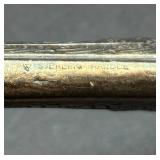 Sterling Silver Bundle of Weighted Candlesticks and Carving Set with Sterling Handles