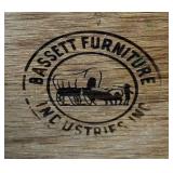 Bassett Furniture Mid Century Modern Walnut 3 Door Hutch with Detachable Top