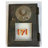 Vintage Post Office Box Doors and Brass Post Office Safe Deposit Box Numbers