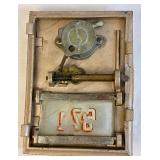 Vintage Post Office Box Doors and Brass Post Office Safe Deposit Box Numbers
