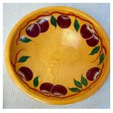 Hand Painted Wooden Lazy Susan, Box Purse and Munising 3-footed Serving Bowl