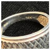 Three 14 kt Gold Rings