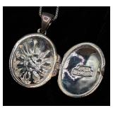 Sterling Silver .925 Sterling Silver Necklace and Earrings Set