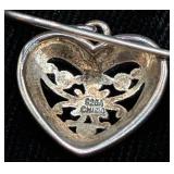 Sterling Silver .925 Sterling Silver Necklace and Earrings Set