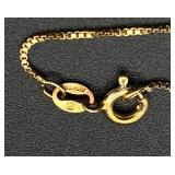 Two 18kt Gold Over Sterling Silver Necklaces with Rubies and Emeralds