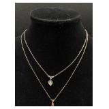 Two 14 KT Gold Necklaces