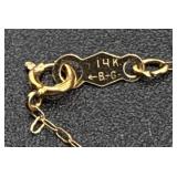 Two 14 KT Gold Necklaces