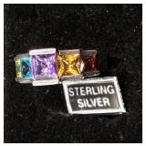 Two Sterling Silver Cocktail Rings