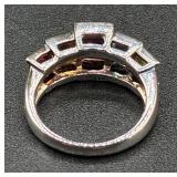 Two Sterling Silver Cocktail Rings