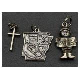 Collection of 10 Sterling Silver .925 Pendants