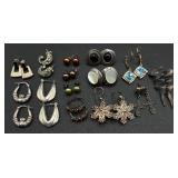 Large Assortment of Sterling Silver .925 Earrings