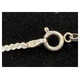 Sterling Silver .925 Braided Herringbone Chain Necklaces