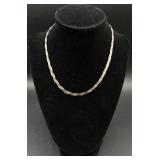 Sterling Silver .925 Braided Herringbone Chain Necklaces