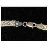 Sterling Silver .925 Italy Herringbone Chain 20"  and Mariner Link 16" Chain Necklaces