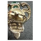 Black Hills Gold Earrings & Ring plus 3 Sterling Silver Pins