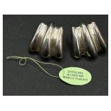 Sterling Silver Necklace with Turquoise and Sterling Silver Earrings