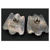 Sterling Silver Necklace with Turquoise and Sterling Silver Earrings