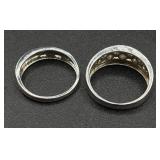 Collection of 6 Sterling Silver .925 Rings Size 7