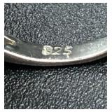 Collection of 5 Sterling Silver .925 Rings Size 6