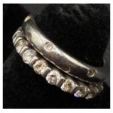 Collection of 5 Sterling Silver .925 Rings Size 6