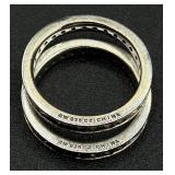 Collection of 5 Sterling Silver .925 Rings Size 6