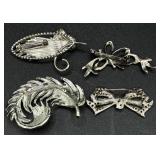 Vintage Glam-Style Necklaces, Earrings, Brooches, Pins, Rings and more