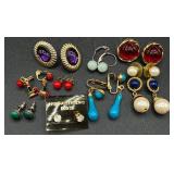 Large Assortment of Vintage Earrings, Clip-Ons, Twist-Ons, Pins, Brooches, & Pendants