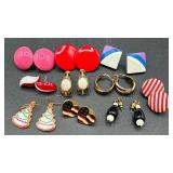 Large Assortment of Vintage Earrings, Clip-Ons, Twist-Ons, Pins, Brooches, & Pendants