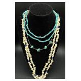 Abalone Shell Trinket Dish and Coastal Jewelry Bundle