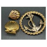 Abalone Shell Trinket Dish and Coastal Jewelry Bundle