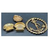 Abalone Shell Trinket Dish and Coastal Jewelry Bundle