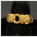 14 Gold Tone Rings - Sizes 5.5-8.5