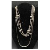 Silver Tone Assortment of Necklaces, Bracelets, Earrings and Pendants